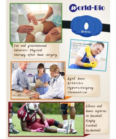 Knee Cold Pack for Injury - Reusable Hot/Cold Ice Packs for Knee Pain Relief - Adjustable & Flexible for Knees/Elbows - 2 Pack - Buy Online on GoSupps.com