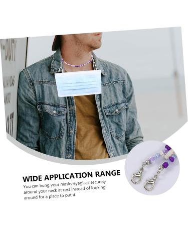 Tovinanna Anti-Loss Mask Lanyard & Glasses Strap - 2 Pieces Slipproof Mask Tapes Practical Glasses Hanging Accessories 50x0.3cm - Buy Online on GoSupps.com