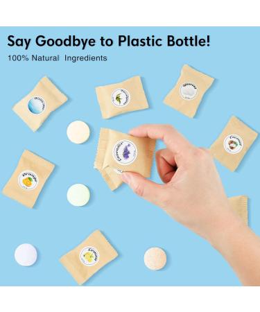 Foaming Hand Soap Tablets 20 Pack - 240 oz Liquid Moisturizing Variety Scents (Orange Coconut Lavender Eucalyptus) - Eco-Friendly Refills - Buy Online on GoSupps.com