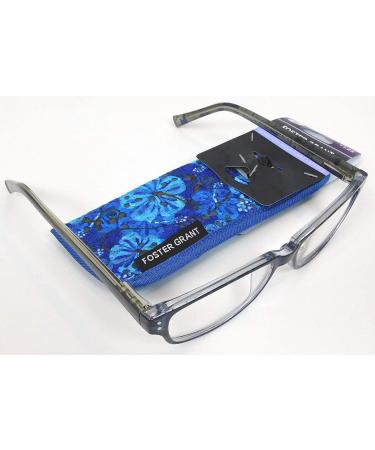 Foster Grant Heidi Blu Women's Reading Glasses & Case +2.50