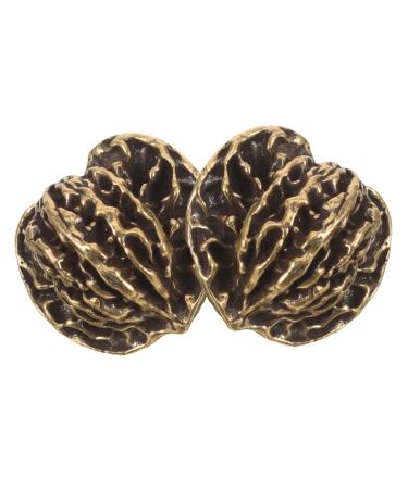 Gatuida 2st Chinese balls Mini-Walnuss figures Chinese walnut decoration Chinese ball Chinese walnuts tea pet pet for adult thing brass brass walnut