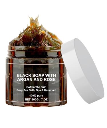 Zawina Black Soap Zawina Moroccan Black Soap African Black Soap Bar Zawina Morocco Body Scrub Zawina Morocco Black Soap Deep Cleaning For Whole Body (1PC)