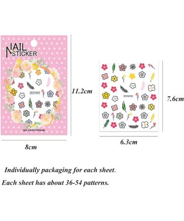 IHUKEIT Nail Stickers Nail Art Stickers for Women and Little Girls Kids - 14 Sheets Nail Decals Including Flowers Plants Fruits Rainbow and More Self Adhesive Nail Art Decoration Decals 14 Pack - Buy Online on GoSupps.com