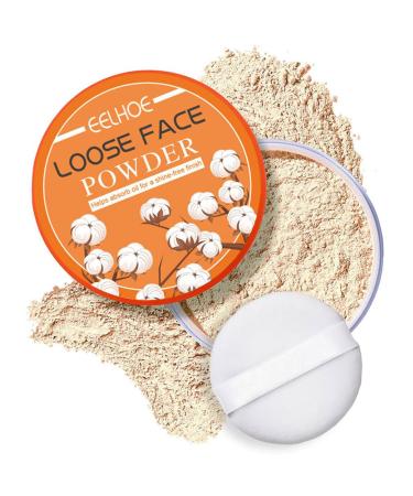 Loose Setting Powder Translucent Powder Setting Powder Long Lasting Oil Control Loose Face Powder Lightweight Face Finishing Powder Even Skin Tone Waterproof Setting Powder Foundation Makes Skin Downy