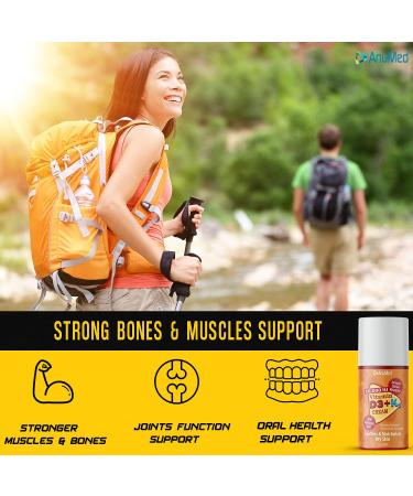 ANUMED Vitamin D3 with K2 10000 IU Cream + Magnesium + Hyaluronic Acid + Vitamin E | Stronger Bones, Muscles & Joints | Maximum Calcium Absorption | Travel Size 2oz - Buy Online on GoSupps.com