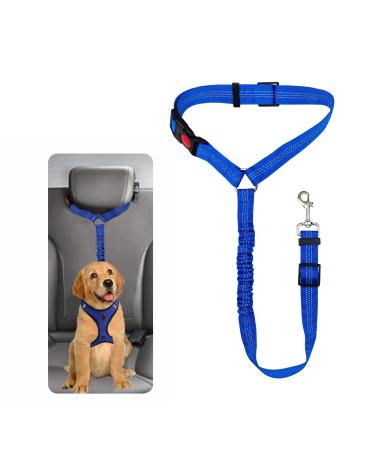 Dog Safety Harness - Dog Car Seat Belt for Small Dogs Medium Dogs Puppy Accessories (Blue)