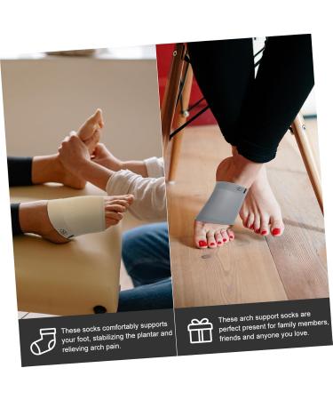 Buy FOMIYES Arch Support Socks - 4 Pairs Foot Brace Sleeves & Insoles for Height Increase & Comfort | International Shipping - Buy Online on GoSupps.com