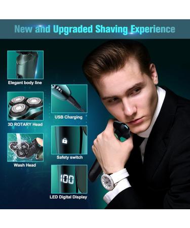 2024 Upgraded Electric Razor for Men - Cordless 3D Rotary Shaver Waterproof & Rechargeable | Perfect Gift for Husband Dad Boyfriend - Buy Online on GoSupps.com