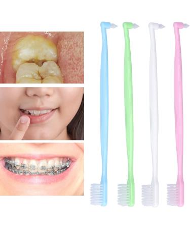 4PCS Orthodontic Toothbrush Set - Double-Ended Interspace Toothbrush for Braces & Teeth Cleaning - International Shipping Available - Buy Online on GoSupps.com