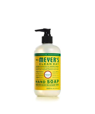 Mrs. Meyer's Hand Soap, Made with Essential Oils, Biodegradable Formula, Honeysuckle, 12.5 fl. oz Honeysuckle 12.5 Fl Oz (Pack of 1)