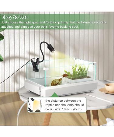 IOOTSEA Matt Black Terrarium Heat Lamp for Turtles & Reptiles - UVA/UVB Heating Ideal for Aquatic Animals & Accessories - Buy Online on GoSupps.com