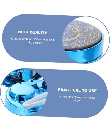 GLEAVI Glasses Case & Holder Organizer - 2 Sets Terrarium Style - Blue 7.5x7.5cm - International Shipping Available - Buy Online on GoSupps.com