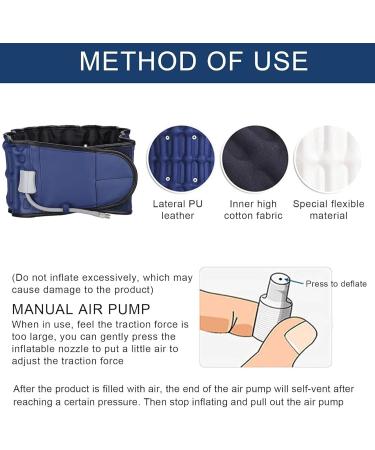 Buy Cusma Decompression Back Belt - Inflatable Lumbar Traction Device for Back Pain Relief | Comfortable & Effective - Buy Online on GoSupps.com