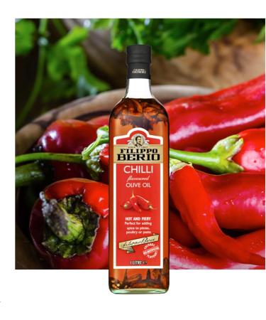 Filippo Berio Chilli Flavoured Extra Virgin Oil 1L - Buy Online on GoSupps.com