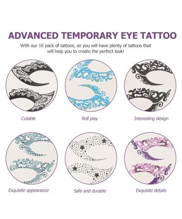 Buy 10-Sheet Temporary Eye Stickers | Eyeshadow & Eyeliner Transfer Stickers for Halloween & Masquerade International Shipping Available - Buy Online on GoSupps.com