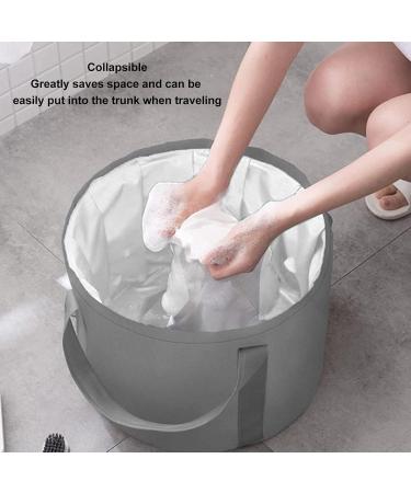 Baignoire De Pied Pliable Baignoire De Pied Pliable Seau De Camping Pliable en Polyester Double Couche avec Sac De Rangement pour L'ext rieur(Gris) - Buy Online on GoSupps.com