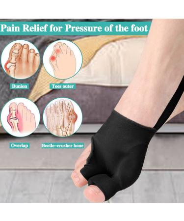 Orthopedic Bunion Corrector for Women & Men - Big Toe Straightener Pain Relief Splint with Soft Gel Pads - Day Night Support (Black) - Buy Online on GoSupps.com