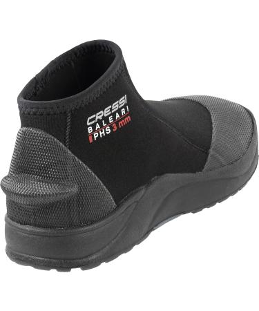Cressi Adult Neoprene Diving Boots 3mm Hard Sole - Baleari | US 11 Men, US 12 Women - Black - Buy Online on GoSupps.com