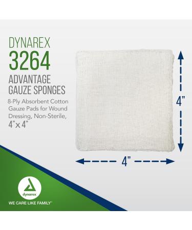 Buy Dynarex Advantage Surgical Sponges 8 Ply - 20 Count | Best Price & Fast International Shipping - Buy Online on GoSupps.com