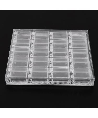 ZHONGHE 20 Girds Makeup Organizer Nail Art Storage Box Clear Display Case Organizer Holder For Jewelry Nail Rhinestone Beads Box Transparent - Buy Online on GoSupps.com