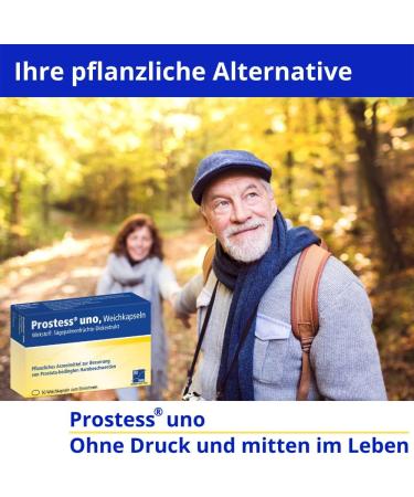 Prostess Uno - Herbal Remedy with Saw Palmetto for Prostate Health | 150 Soft Capsules | International Shipping - Buy Online on GoSupps.com