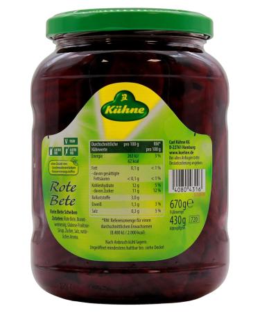 K hne Beetroot Slices - 8 Pack (8 x 430g) | Premium Quality International Shipping - Buy Online on GoSupps.com