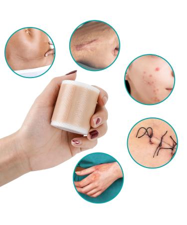 Invisible Silicone Scar Sheets 1.6x60 Roll - Soft, Breathable & Waterproof Gel for C-Section & Body Scars - Buy Online on GoSupps.com