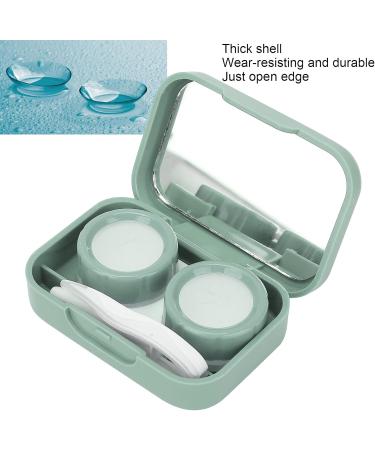 Buy Green Contact Lens Storage Container with Silicone and Mirror | Safe & Compact Contact Lens Etui - Buy Online on GoSupps.com