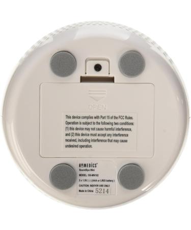 Buy Homedics Sound Spa Mini SS-MN102 White | Peaceful Sleep & Relaxation | International Shipping Available - Buy Online on GoSupps.com