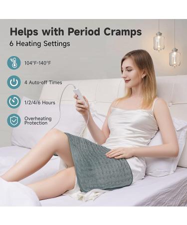 XL Heating Pad for Back Pain Relief - Moist Heat Option - Auto Shut Off - Machine Washable - Gifts for Women Men Mom Dad - Electric Heating Pad for Cramps Neck and Shoulder (Gray) - Buy Online on GoSupps.com