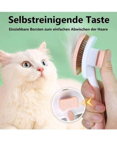 PHAVESAS Gro Pets Dog & Cat Self-Cleaning Brush - Effective Fur Removal for Long & Short Hair - Orange - Buy Online on GoSupps.com