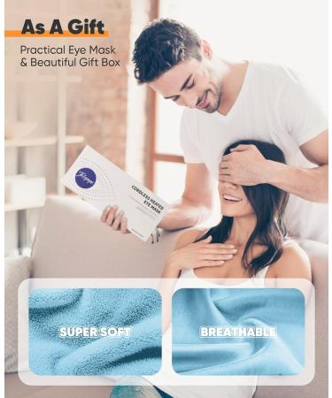 Heated Eye Mask for Dry Eyes | Cordless Warm Compress for Styes & Blepharitis | 3 Temperature Settings | Washable & Rechargeable | Perfect Gift (Blue - Buy Online on GoSupps.com