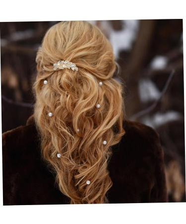 FRCOLOR Bride Hair Clip metal hair clips for women hair brooch hair clips for brides headpiece for bride flower hair clips for women pearl bridesmaid Alloy set Prom Hair Comb - Buy Online on GoSupps.com