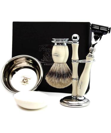 Mens Grooming Shaving Kit - Ivory | Premium Quality & Smooth Shave | International Shipping - Buy Online on GoSupps.com
