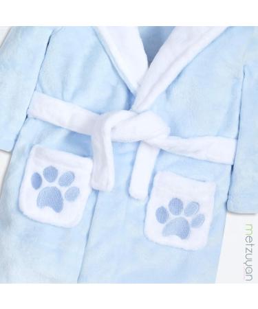 Metzuyan Baby Teddy Bear Novelty Hooded Dressing Gown | 6-12 Months Blue - Buy Online on GoSupps.com