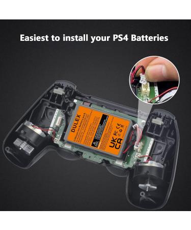 DULEX 3.7V 2000mAh Replacement Battery for PS4 Dualshock 4 Controller | Big & Small Plug | International Shipping Available - Buy Online on GoSupps.com