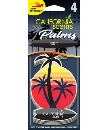 California Scents Hanging Palms Car Air Freshener, Odor Eliminator for Cars & Trucks - 24 Pack - Buy Online on GoSupps.com