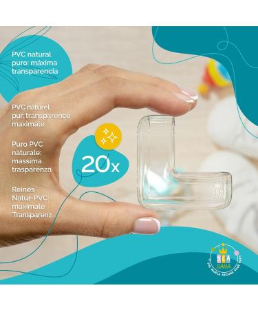 Deasana 20x Corner Protection - Transparent Edge Safety for Babies | Strong Adhesive Table Edge Protection | Certified Residue-Free Baby Head Protection Set - Buy Online on GoSupps.com
