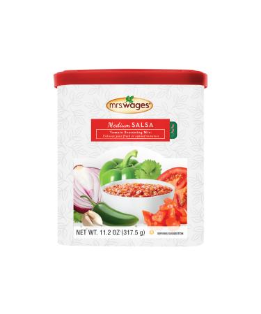 Mrs. Wages Medium Salsa Canning Mix, 11.2 Ounce Canister (Pack of 1) 11.2 Ounce (Pack of 1)