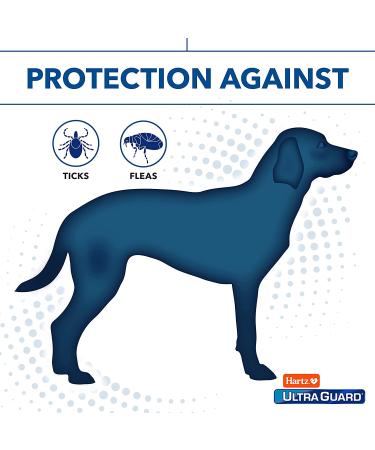 Hartz UltraGuard Flea & Tick Collar for Dogs, 7-Month Protection, White - Up to 15 Inch Neck - Buy Online on GoSupps.com