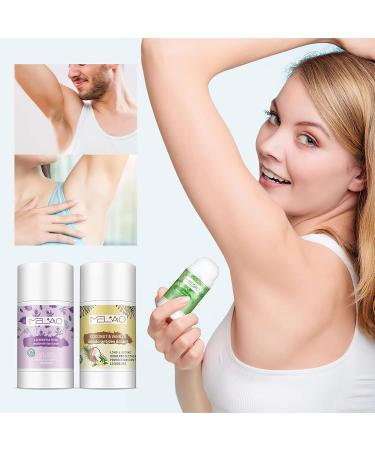 Natural Deodorant for Women and Men Aluminum Free Body Deodorant Antiperspirant Deodorant Solid Stick Cream long lasting Odor Control Eliminate Relaxing Armpit Sweat (lavender rose type 40g) - Buy Online on GoSupps.com