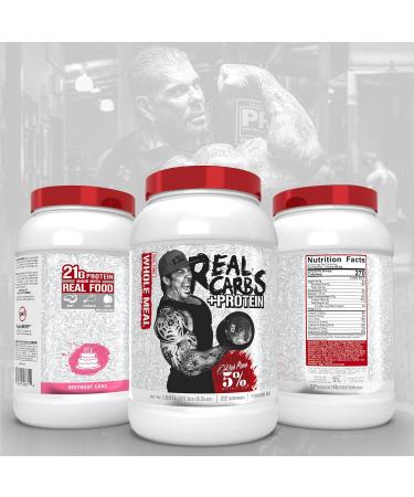 5% Nutrition Real Carbs + Protein (2 Pack Bundle) | Clean Mass Gainer Protein Powder | Real Food Carbohydrate Fuel for Pre Workout/Post-Workout Recovery Meal (Chocolate + Birthday Cake) - Buy Online on GoSupps.com