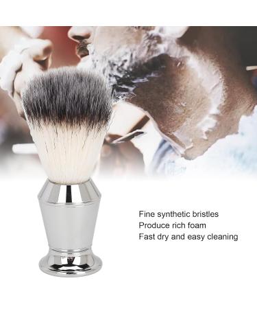 Premium Men's Shaving Brush - Fine Synthetic Bristles & Stainless Steel - Effortless Cleaning & Grooming - Buy Online on GoSupps.com