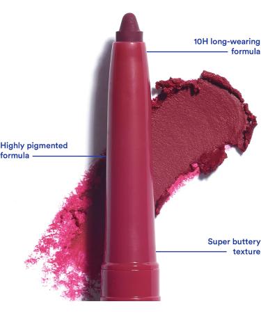  3ina 3INA Makeup The Automatic Lip Pencil 390 Dark Purple Long-Lasting Retractable Lip Pencil - Waterproof Lip Liner with Sharpener - Vegan - Cruelty Free - Buy Online on GoSupps.com
