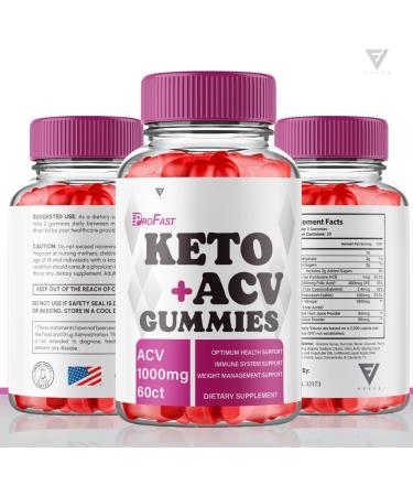 ProFast Keto ACV Gummies - Advanced Weight Loss with Apple Cider Vinegar and Beet Root Juice (60 Gummies) - Buy Online on GoSupps.com