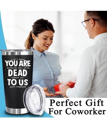 WECACYD Farewell Gifts for Coworkers - Coworker Leaving Gifts  Going Away Gift For Coworker - New Job  Good Luck  Goodbye Gifts For Coworkers  Boss  Men  Women  Friends - 20 oz Black Tumbler 2-Coworker-20oz-Black - Buy Online on GoSupps.com