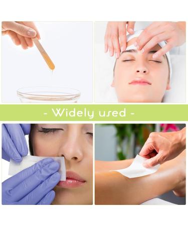 ULTECHNOVO Bandes de Cire pour pilation 100 Pcs B tonnets en Bois 100 Pcs Non Tiss Souple Applicateurs Pr cis pour Visage et Corps Usage Familial et Professionnel - Buy Online on GoSupps.com