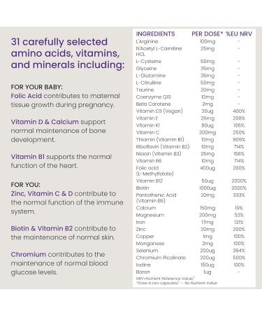 Proceive Pregnancy Trimester 2 Vitamin & Mineral Supplements - Vegan - 60 Capsules - Buy Online on GoSupps.com