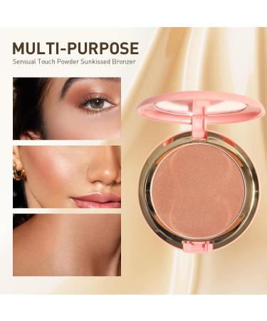 Sunset Bronzer Powder - Vegan Highly Pigmented Highlighter & Contour | Natural Sun-Kissed Finish All-Day Wear - Buy Online on GoSupps.com