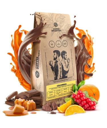 Coffee Broastery Coffee Beans Colombia Medellin Premium 1kg 1000g | Colombian Specialty Coffee | Colombia | Freshly Roasted | Kraft Coffee Roastery